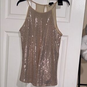 Torrid Gold Sequin Women's Top BNWT